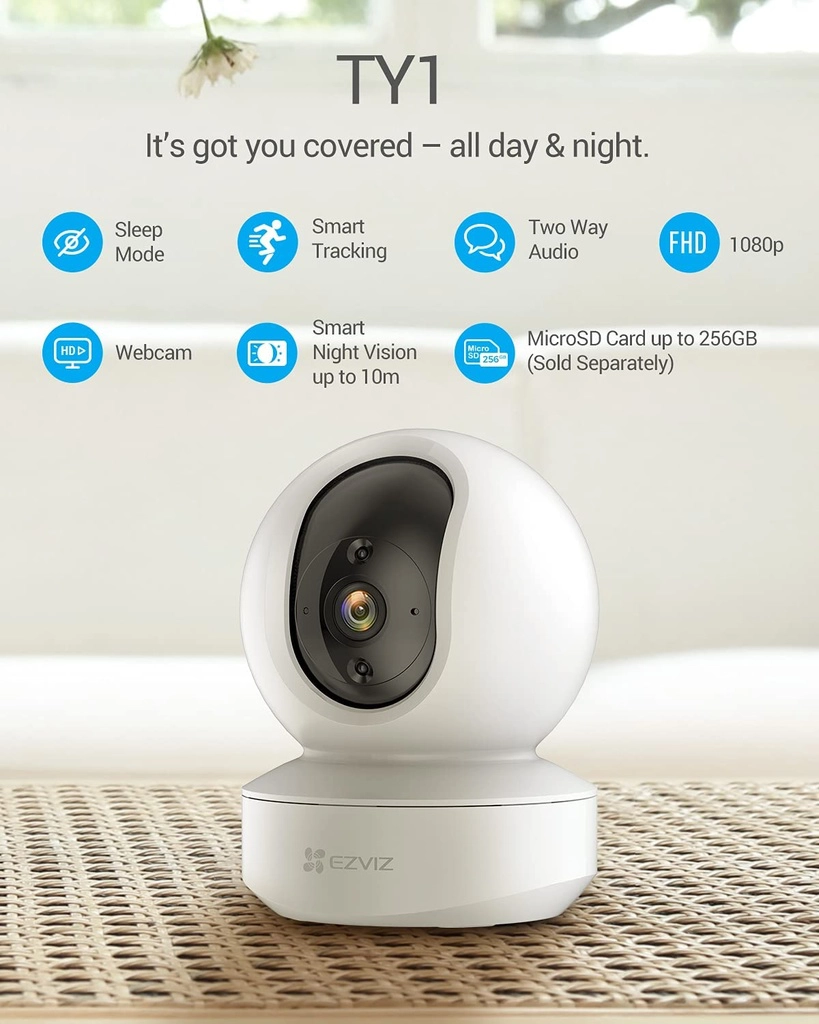 Camera WiFi EZVIZ TY1 2MP Full HD 1080p