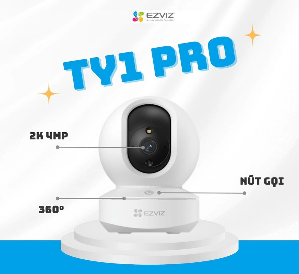 Camera WiFi EZVIZ TY1 4MP QHD 1440P