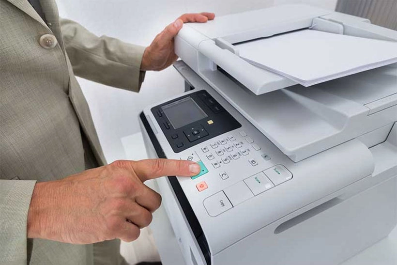 Chạy thử lại máy photocopy sau khi sử dụng