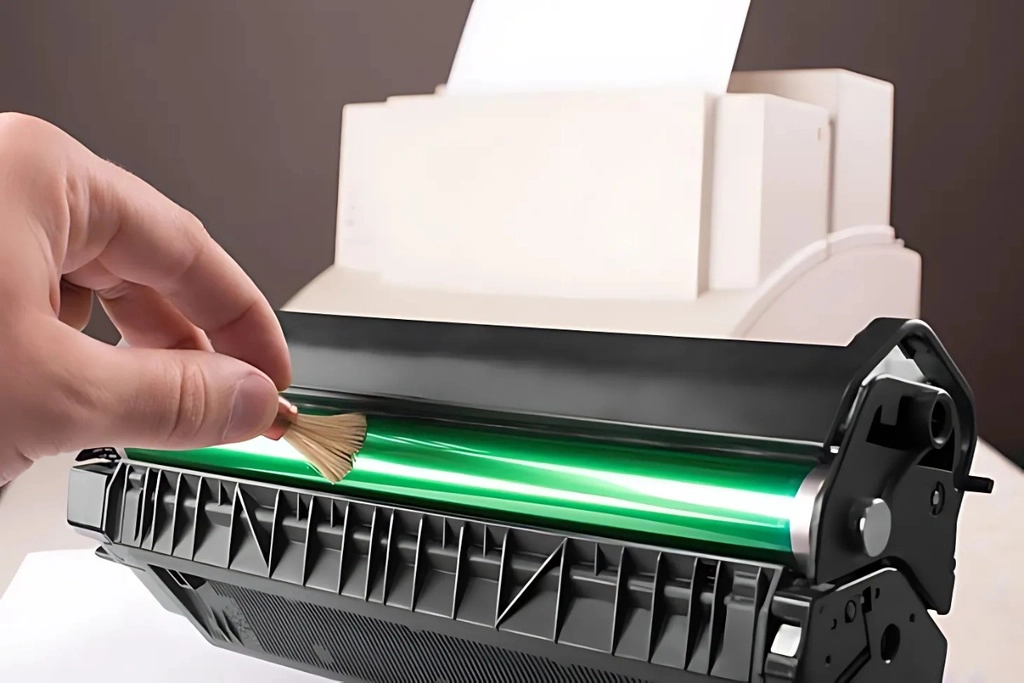 Vệ sinh phần trống mực và hộp mực của máy in