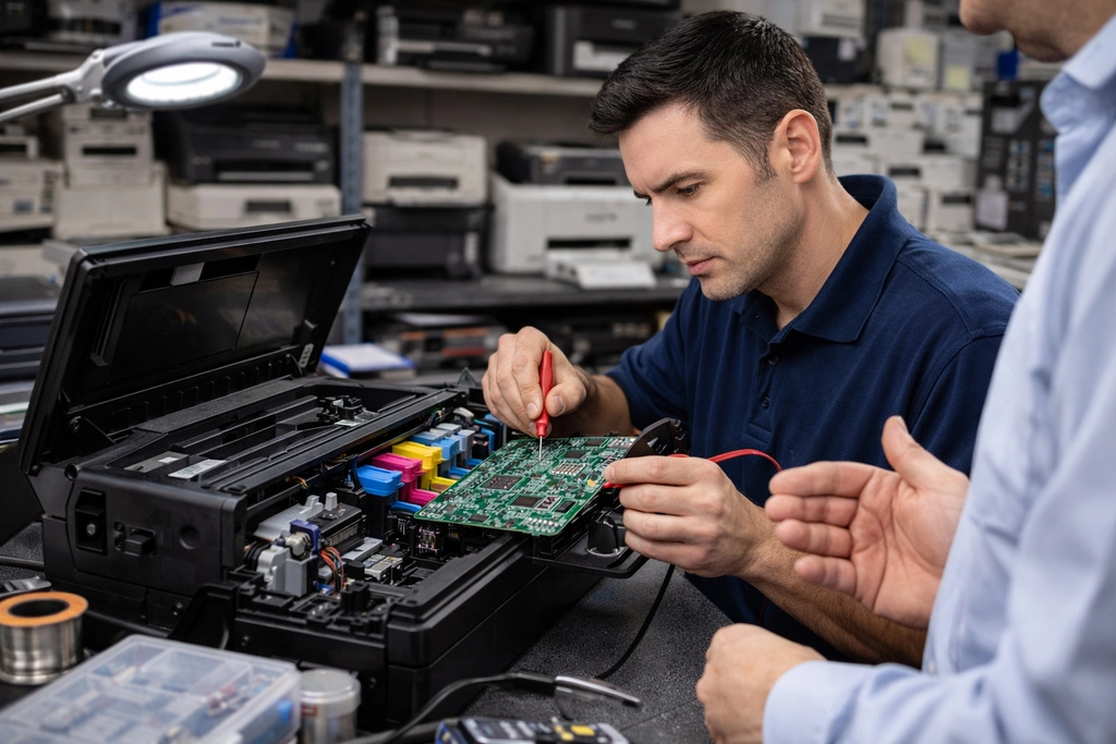 Lỗi bảng mạch điều khiển của máy in