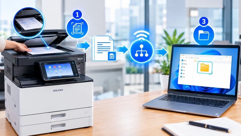 Ảnh: định nghĩa cơ bản của tính năng scan to folder