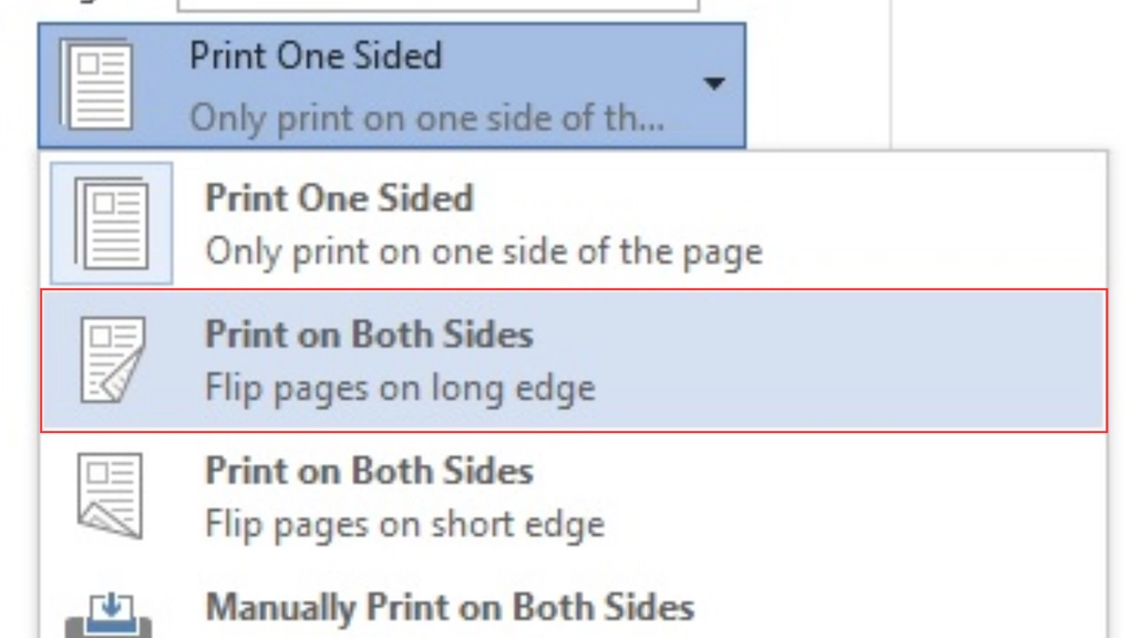 Cách in 2 mặt tự động trong Word và PDF