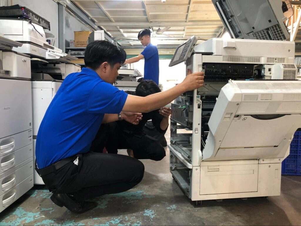 Bộ phận trục quấn giấy gặp vấn đề