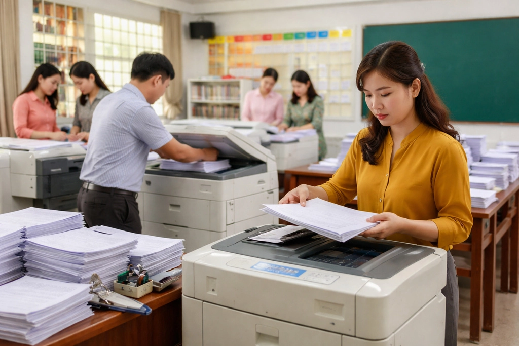 Cho thuê máy photocopy tại trường học