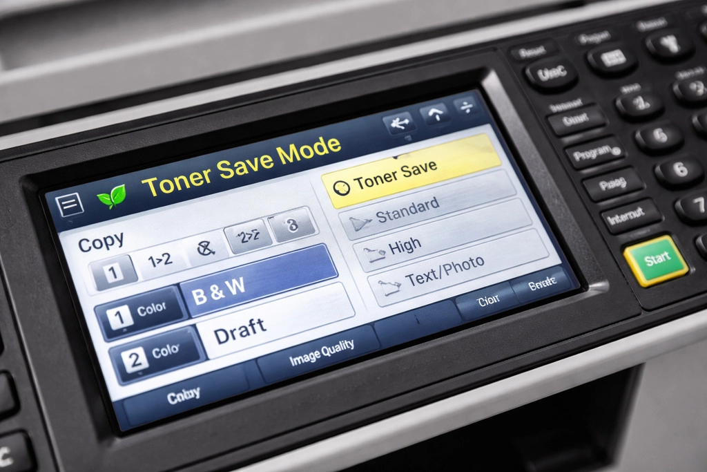 Sử dụng chế độ tiết kiệm mực photo (Draft/Toner Save)