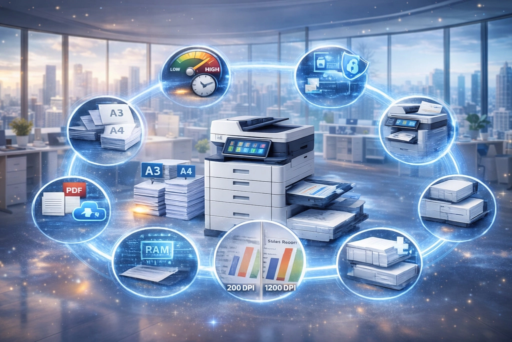 Những thông số cần chú ý khi mua máy photocopy