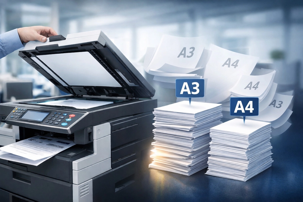 Loại khổ giấy mà máy photocopy hỗ trợ