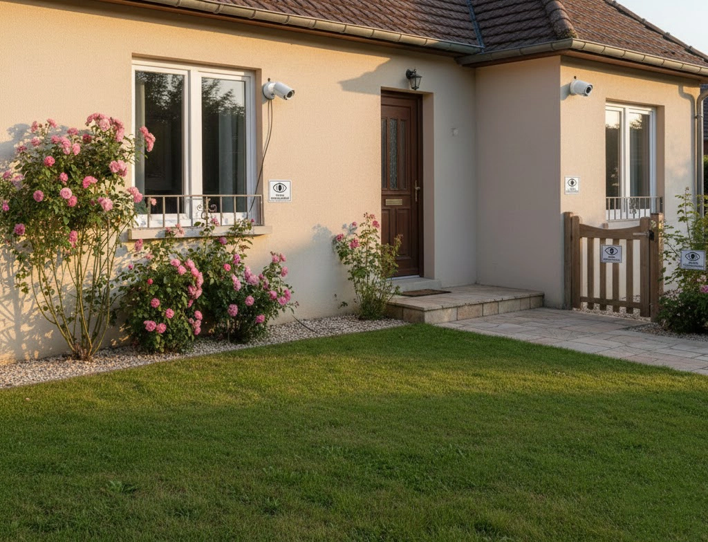 Sân trước và khu vực dễ tiếp cận xung quanh của ngôi nhà