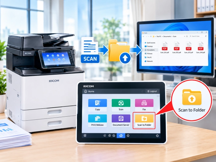 Hướng Dẫn Cài Đặt Scan To Folder Trên Máy Photo Ricoh
