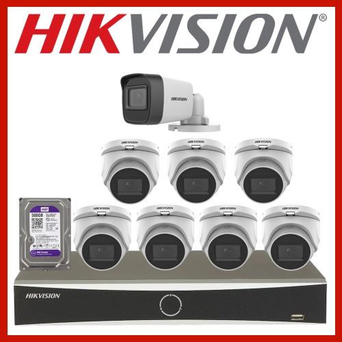 Trọn Bộ 8 Camera Hikvision 5.0Mp (Hik-5725126)