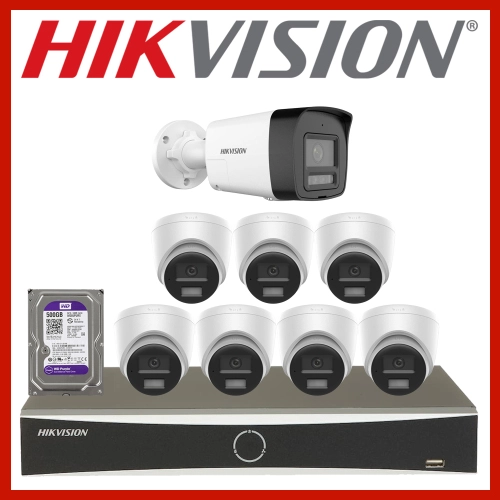 Trọn Bộ 8 Camera Ip Hikvision 4.0Mp (Hik-4757158)